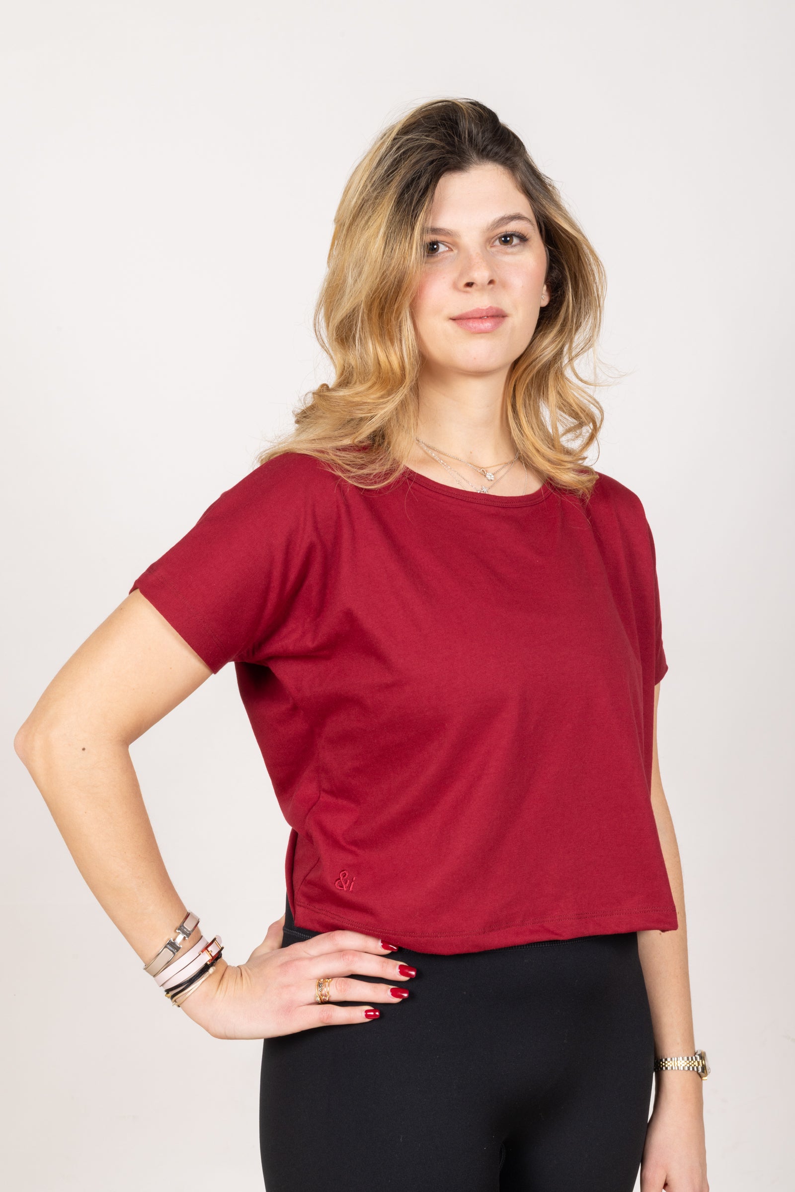 Bordeaux Open Back Top