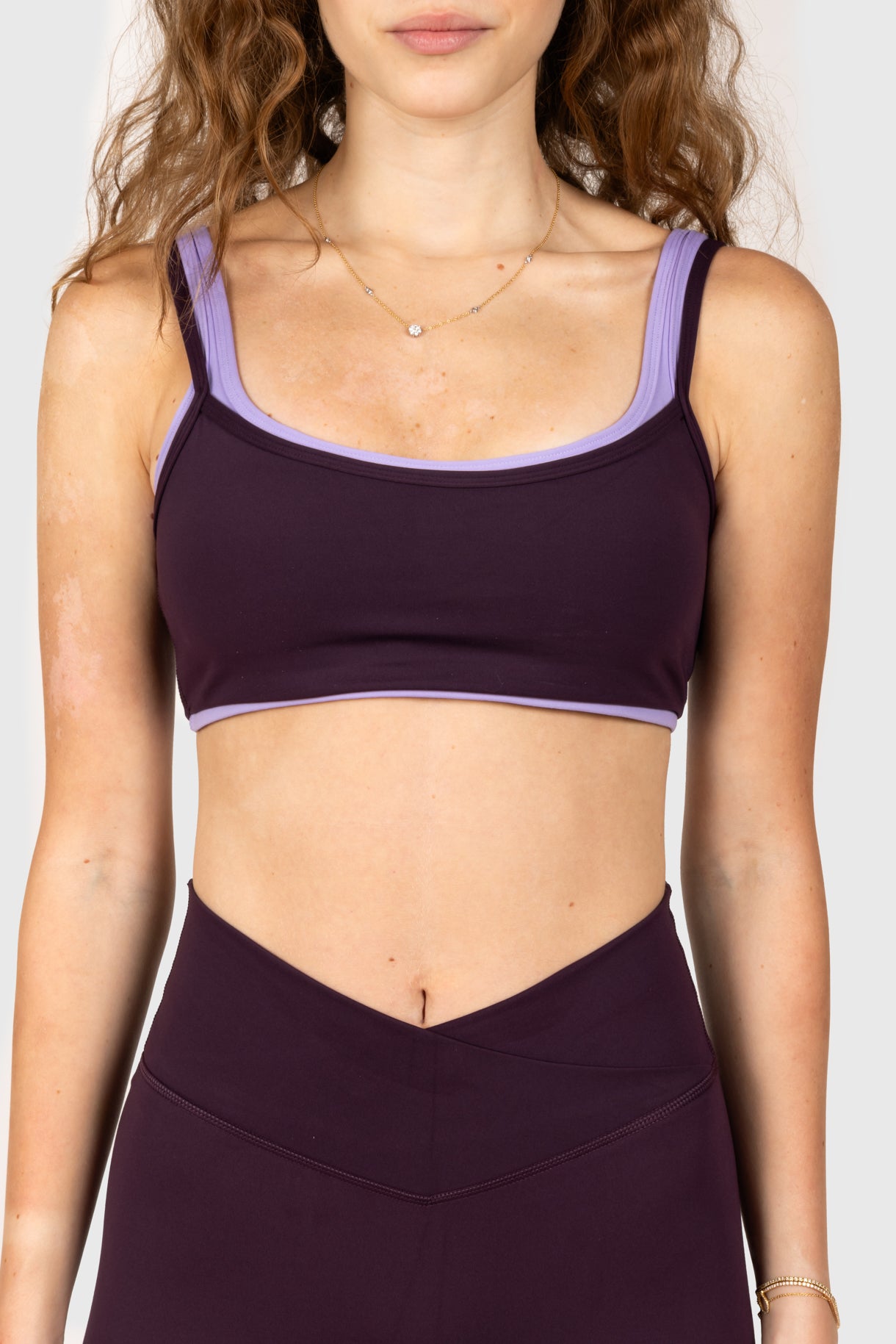 Dark Purple Double Layered Bra