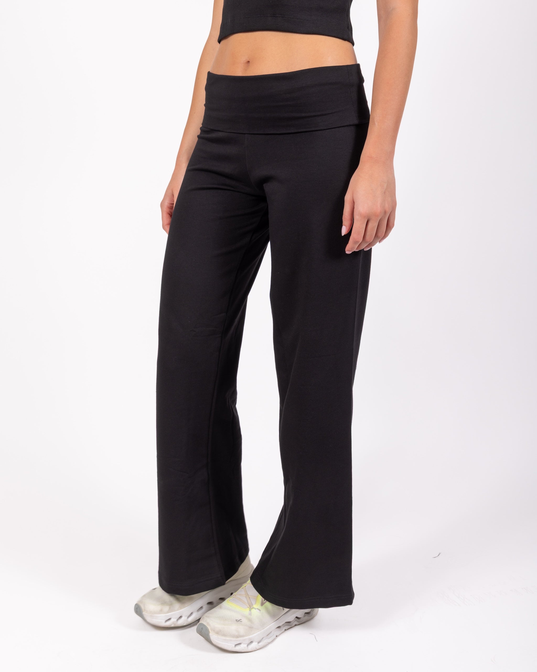 Black Folded Pants
