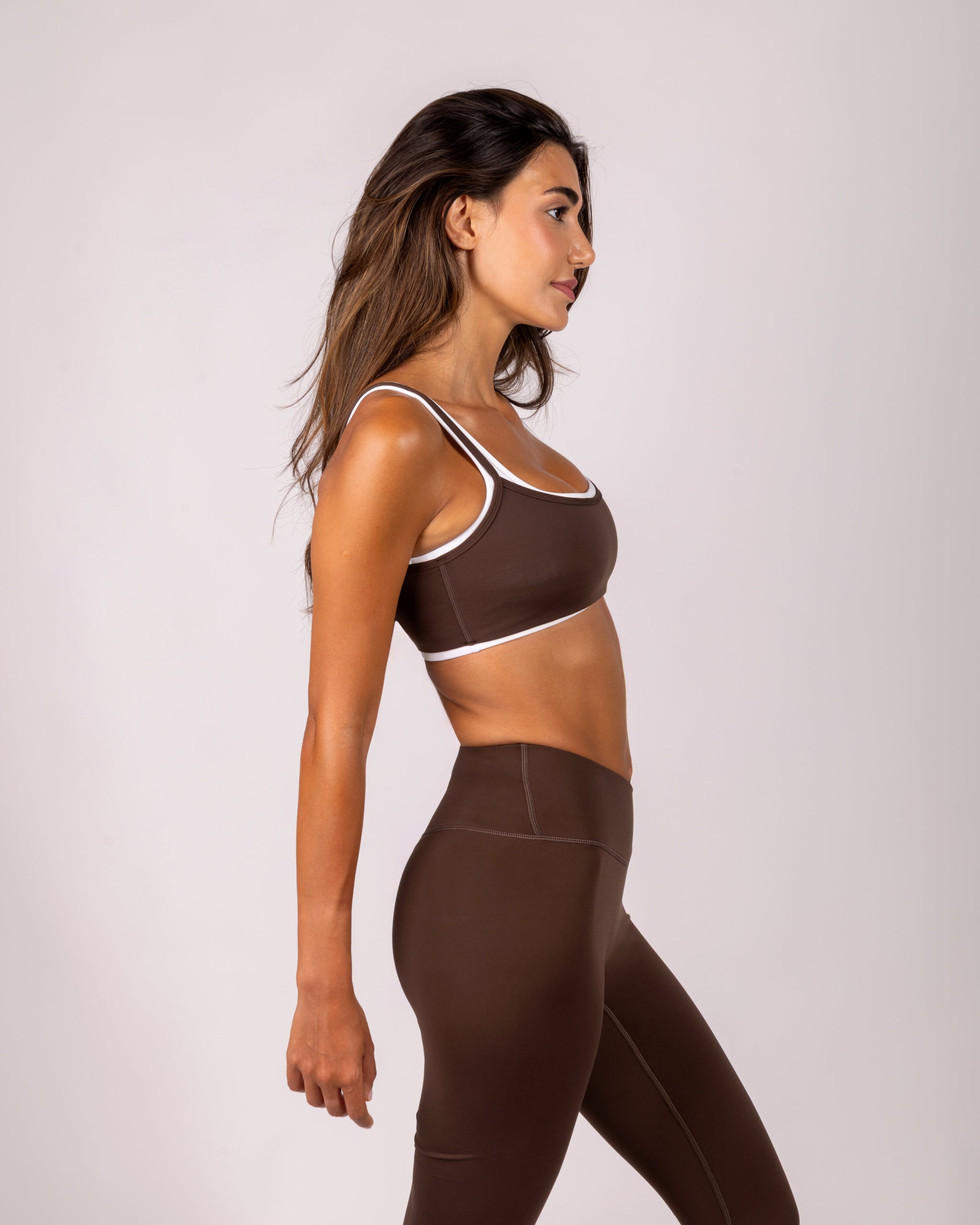 Brown Double Layered Bra