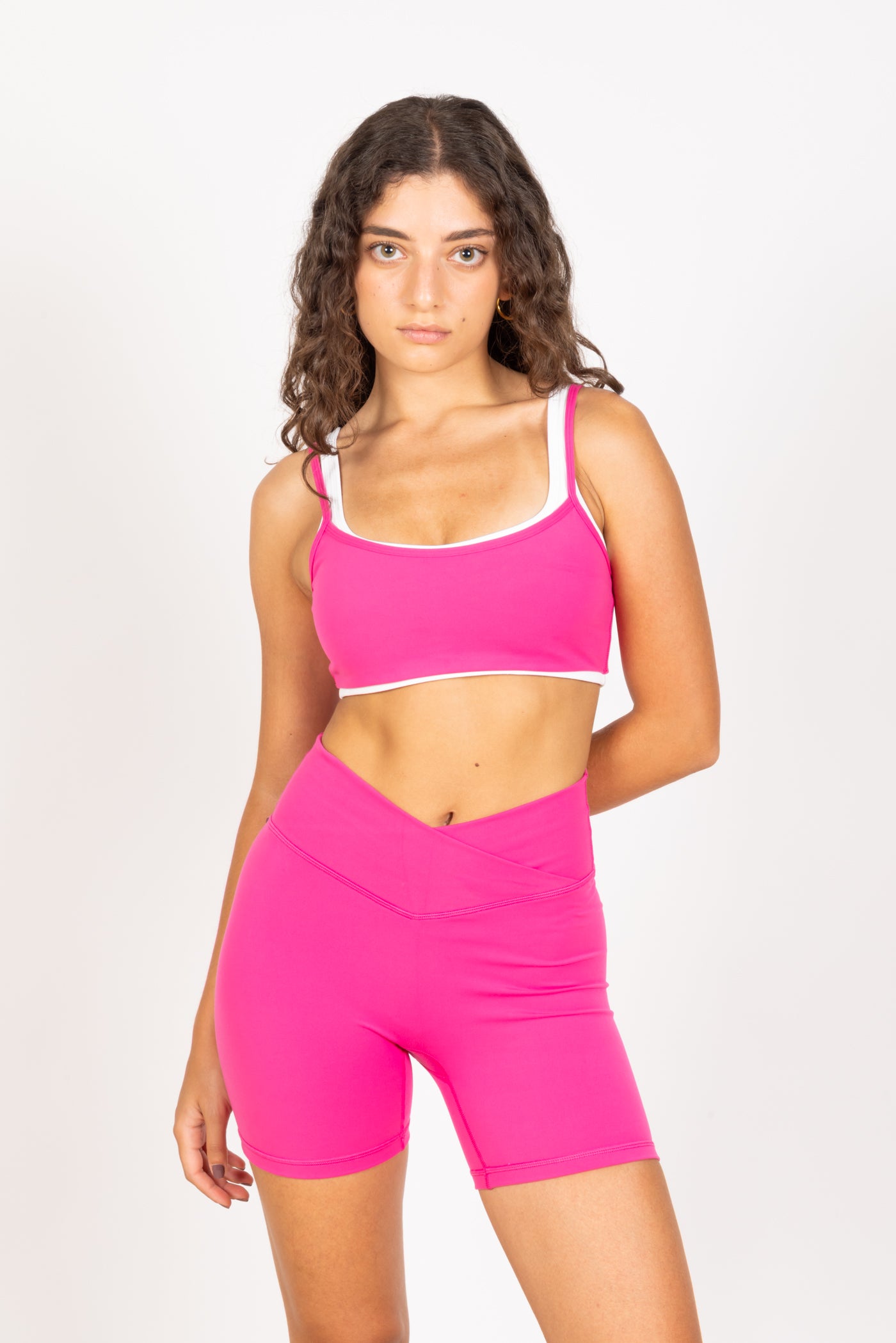 Hot Pink Double Layered Bra