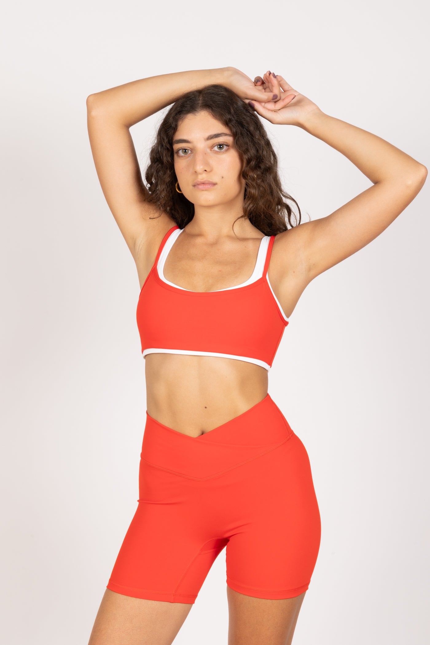 &i cherry double layered bra designed in Lebanon activewear