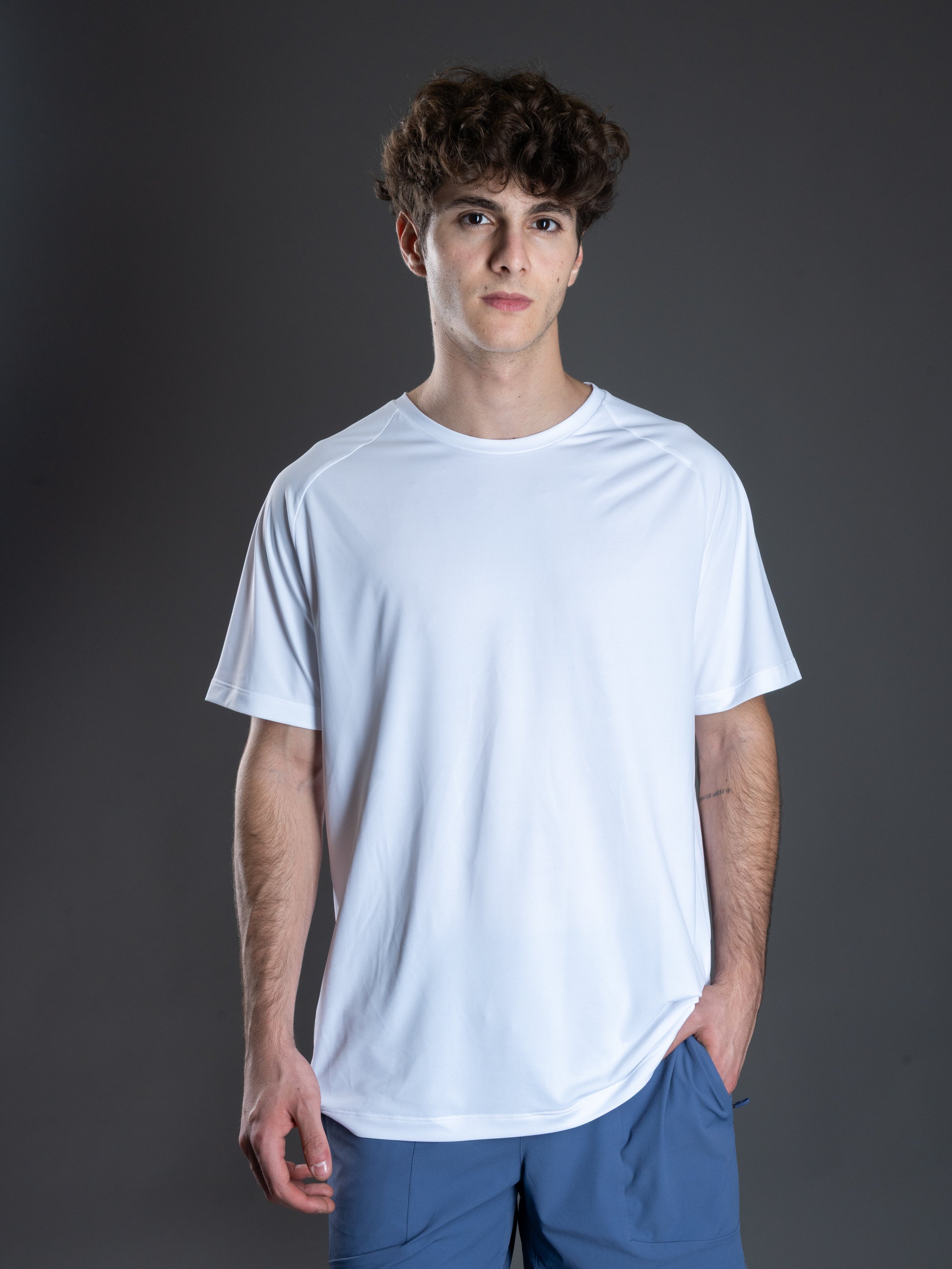 White Performance Tee