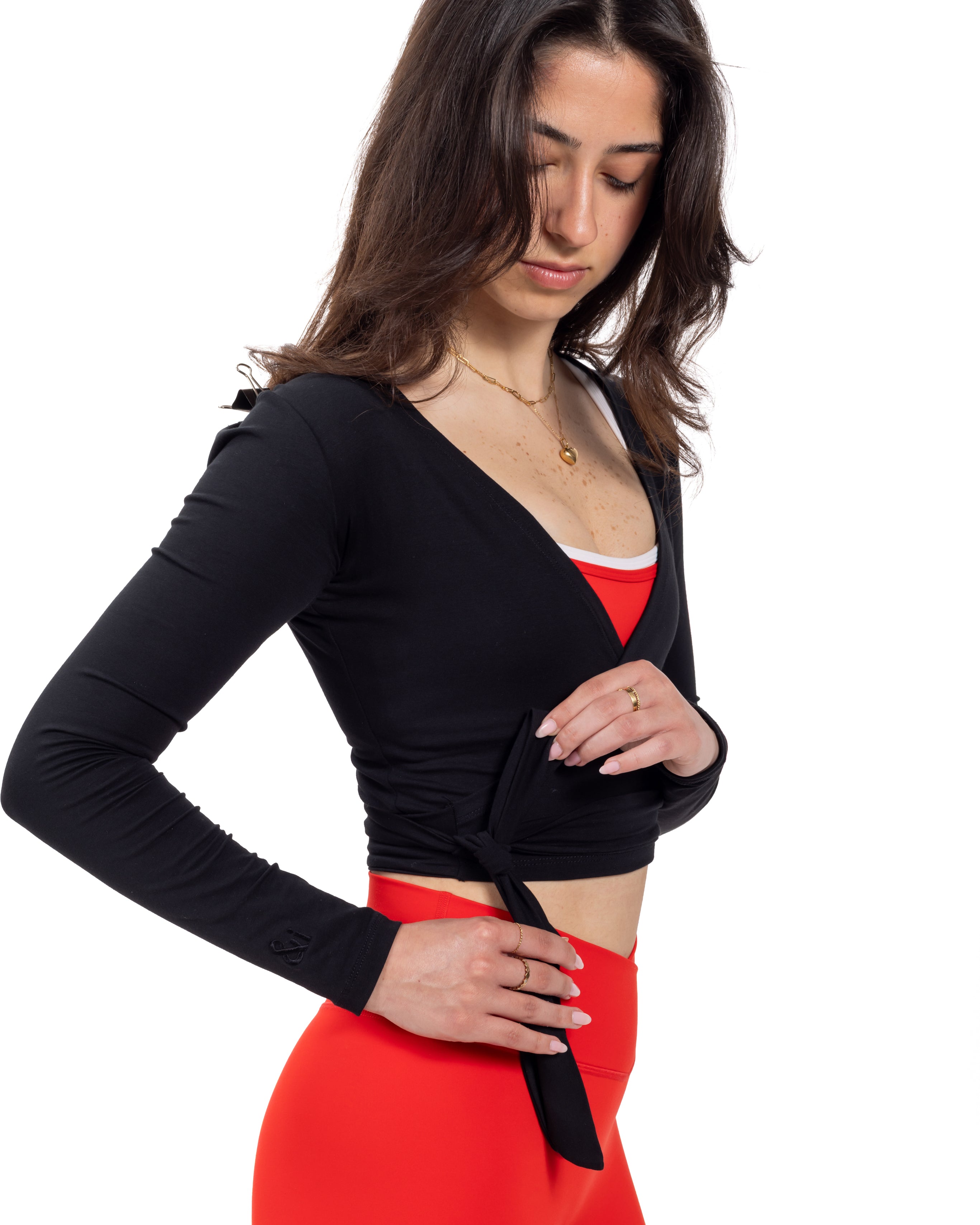 Black Wrap Top