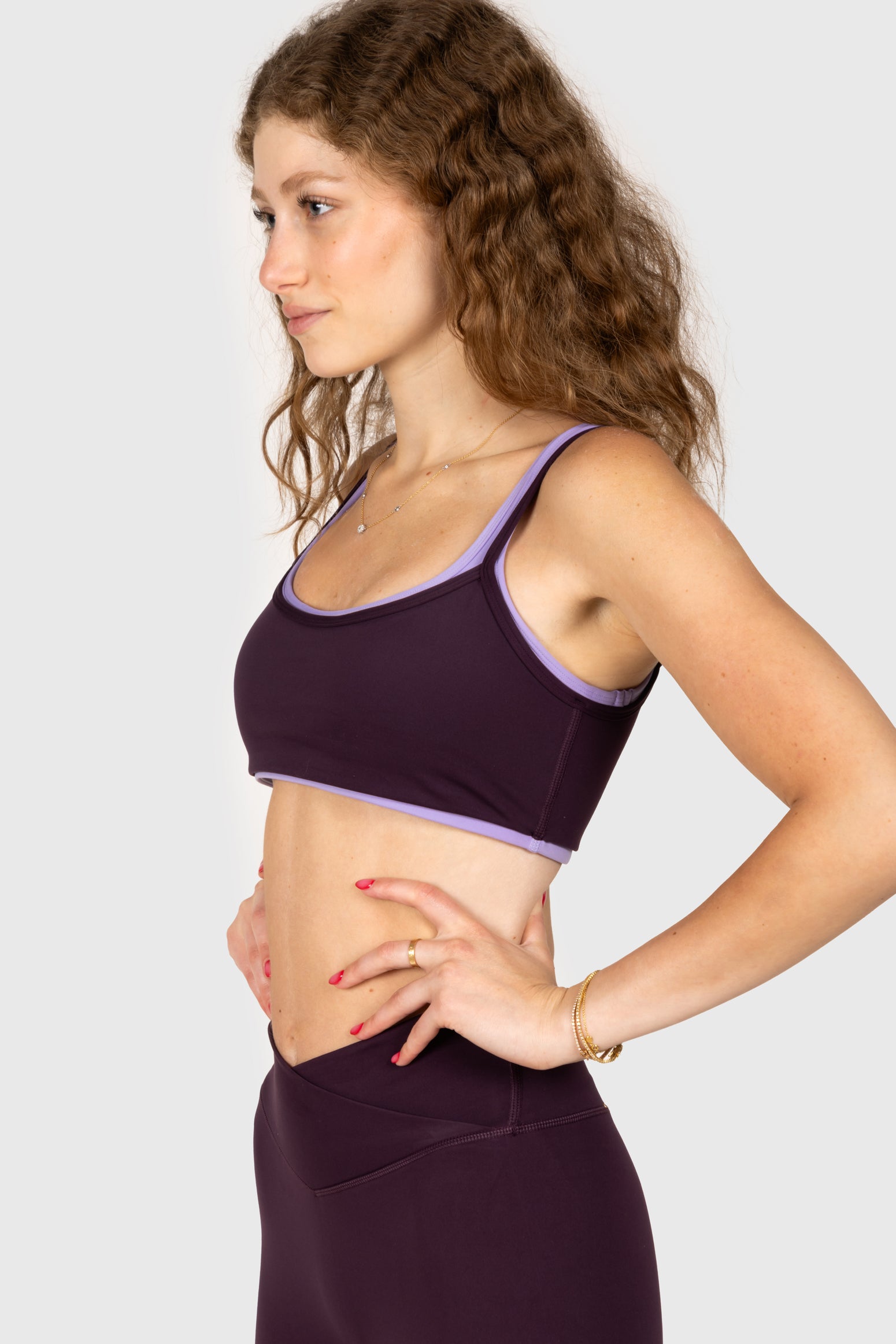Dark Purple Double Layered Bra