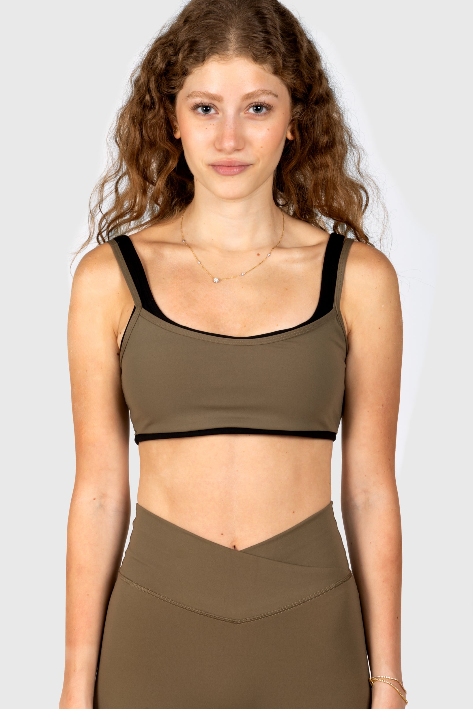Khaki Double Layered Bra