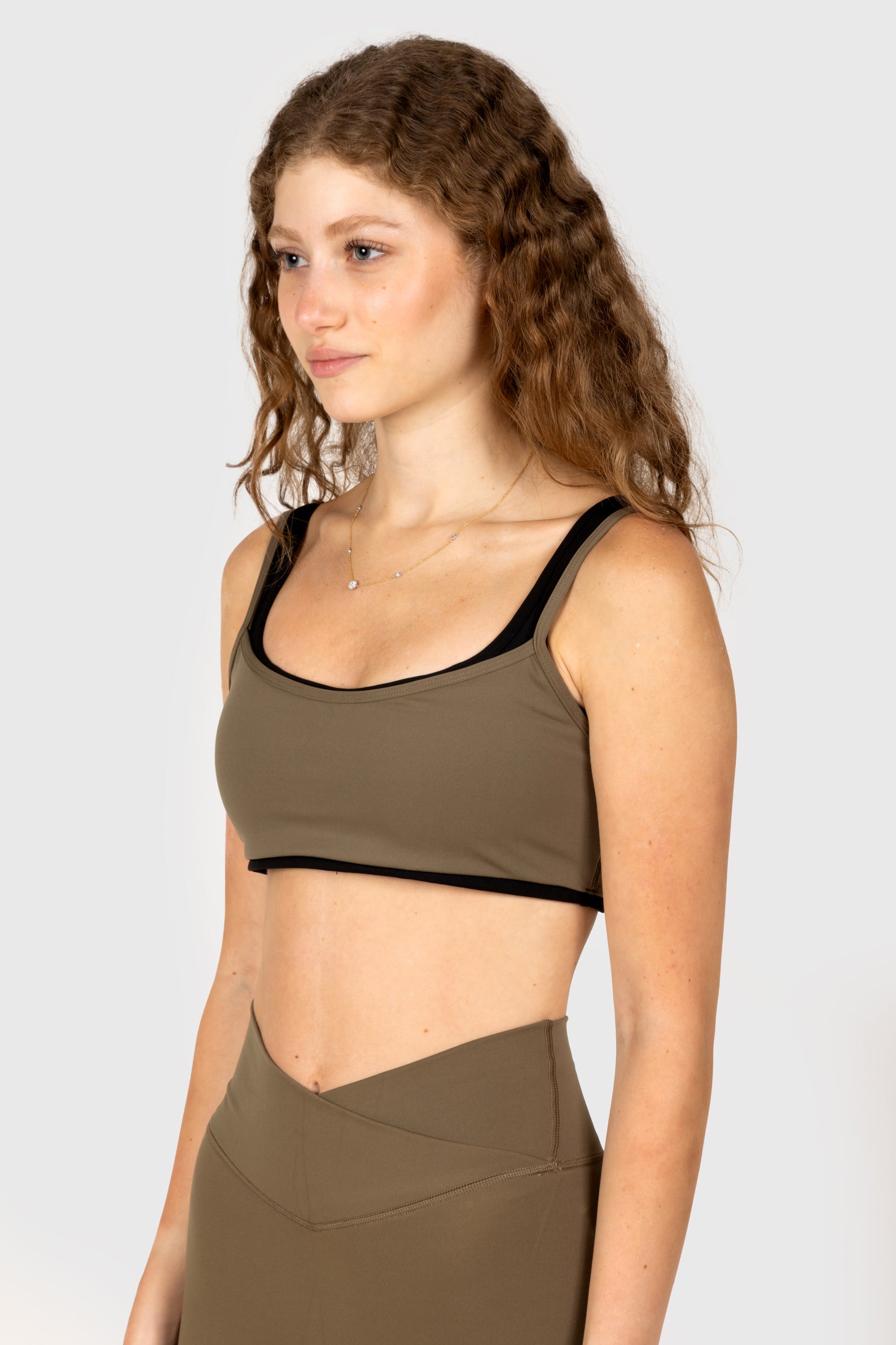 Khaki Double Layered Bra