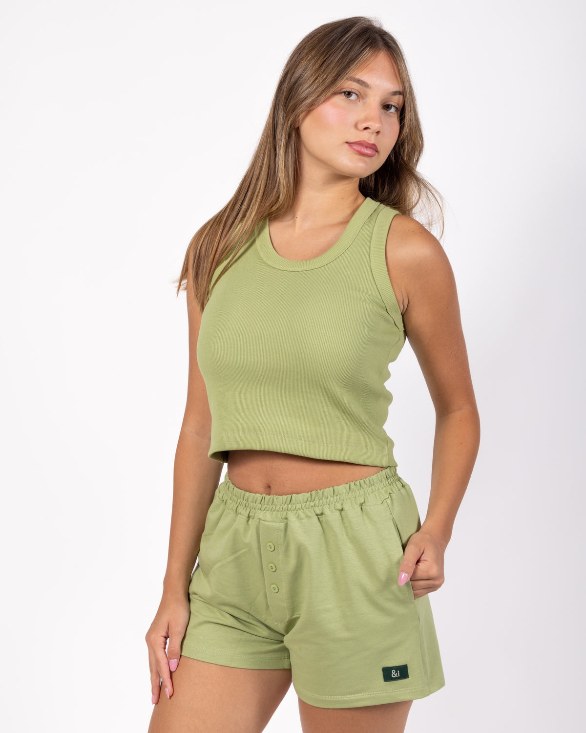 Matcha Ribbed Tank