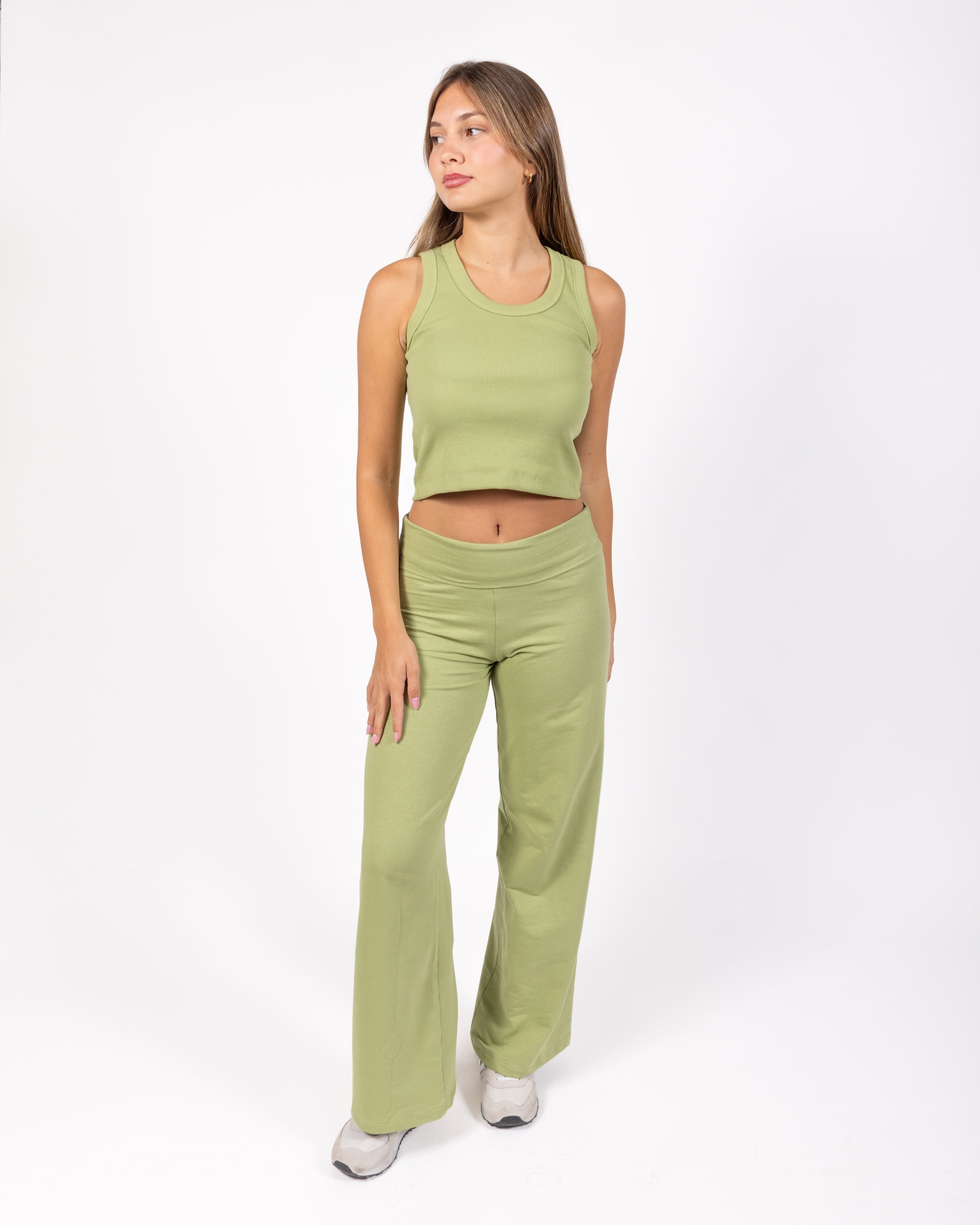 Matcha Folded Pants