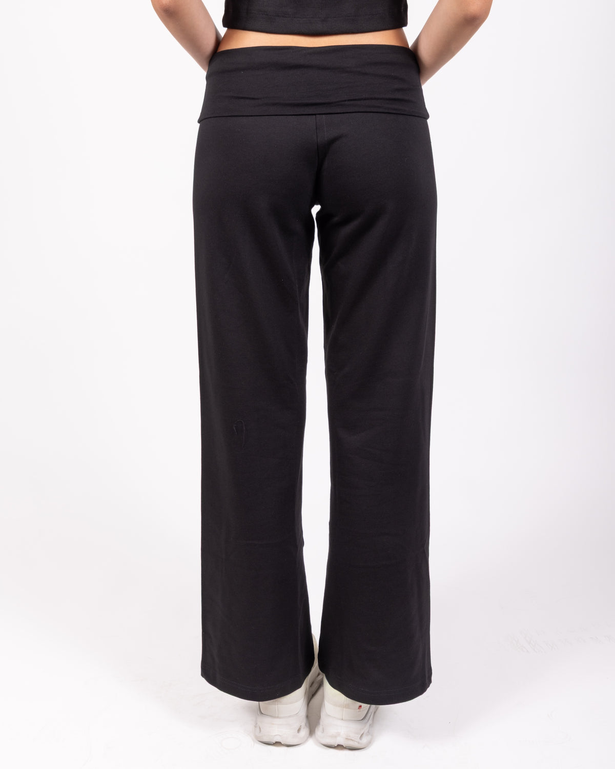 Black Folded Pants