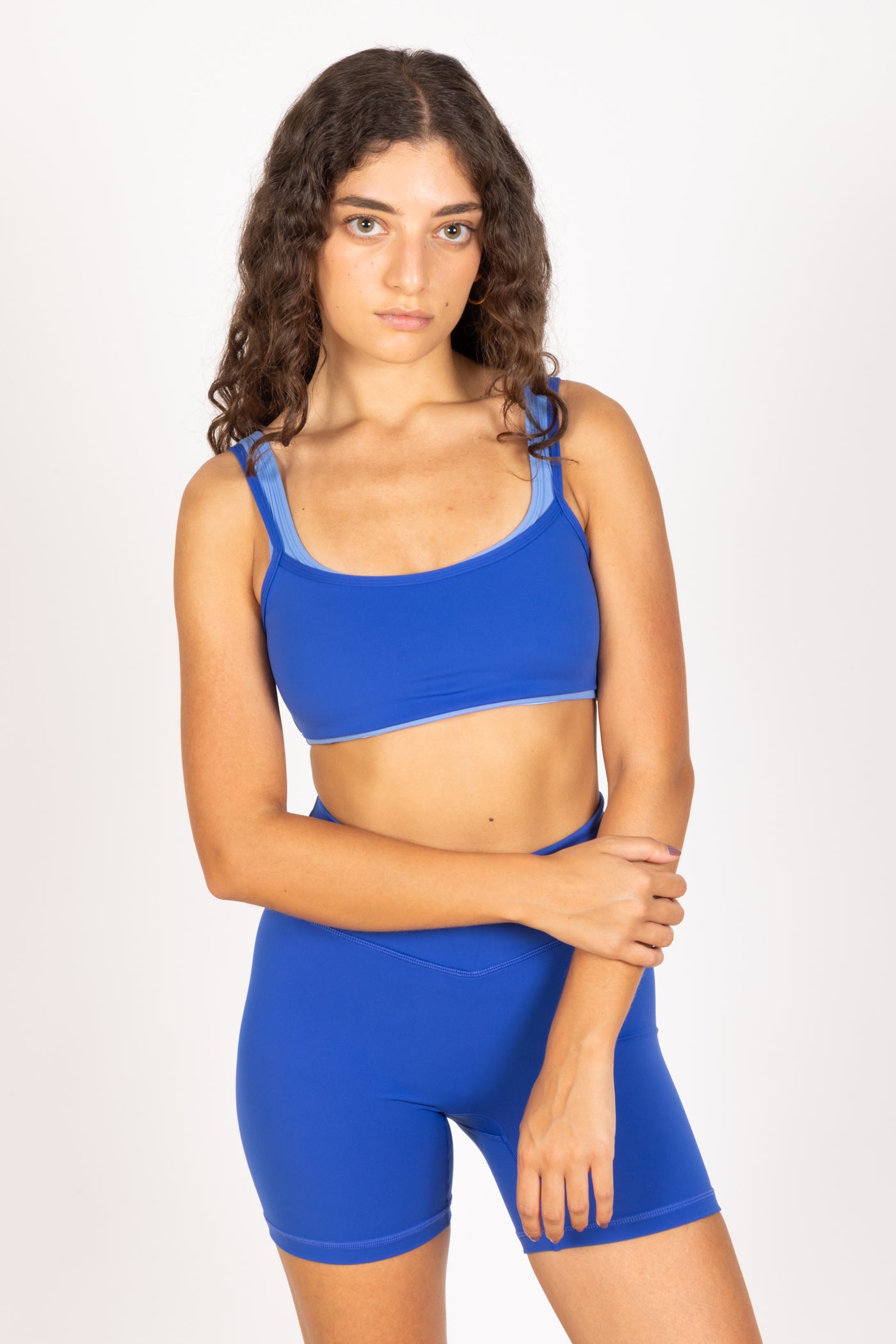Electric Blue Double Layered Bra
