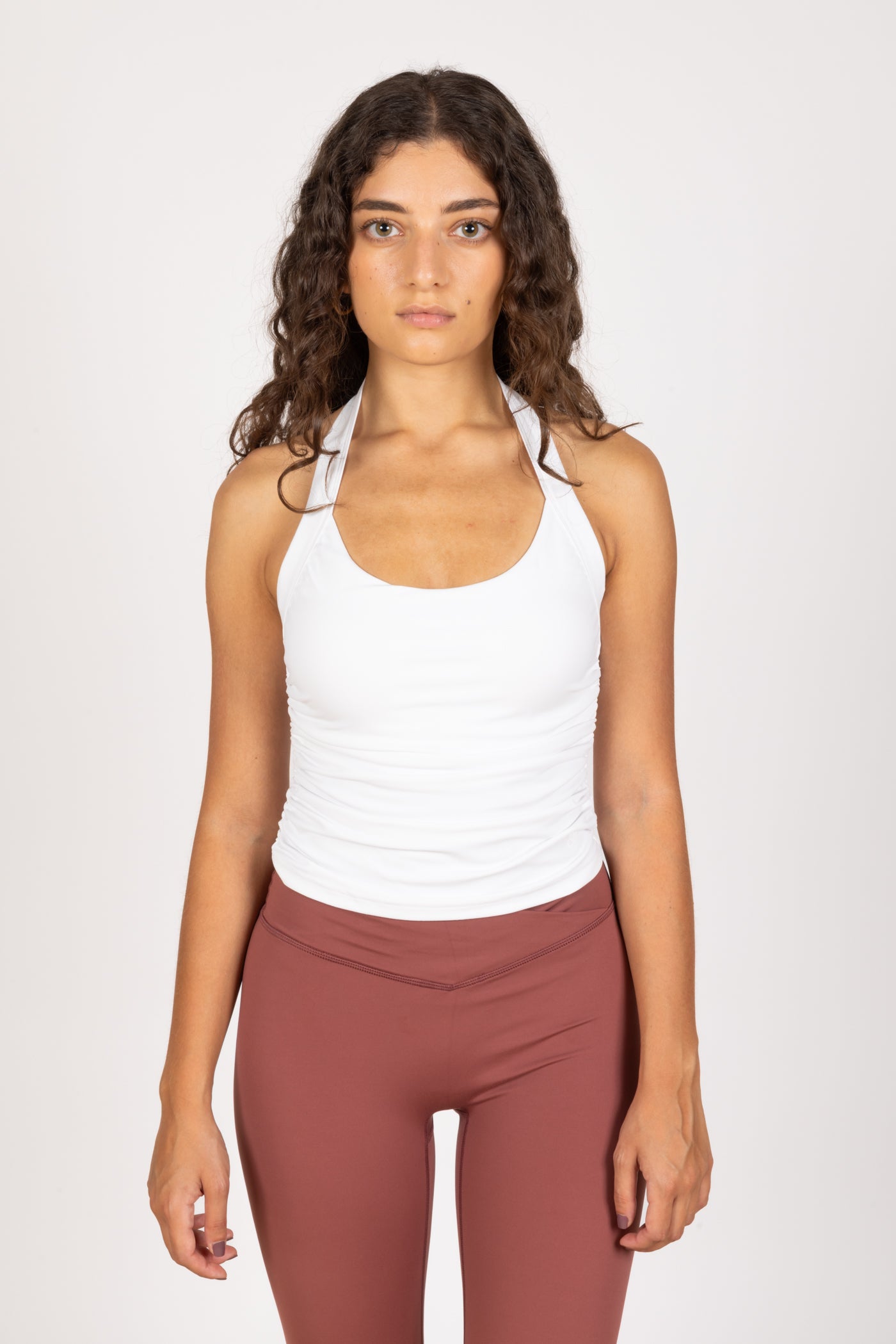 White Halter Tank