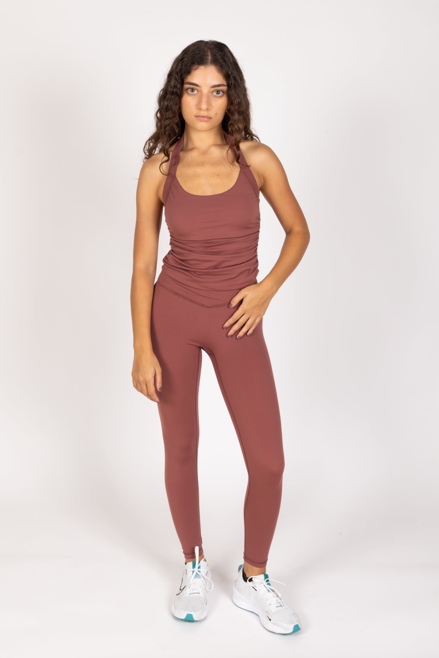 Brick Cross Waistband Leggings